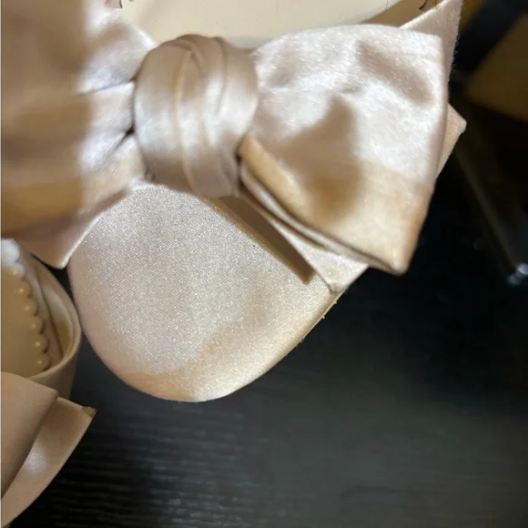 Charter Club Satin Kitty Heel Bow Sandal Size 7.5 - Picture 12 of 13